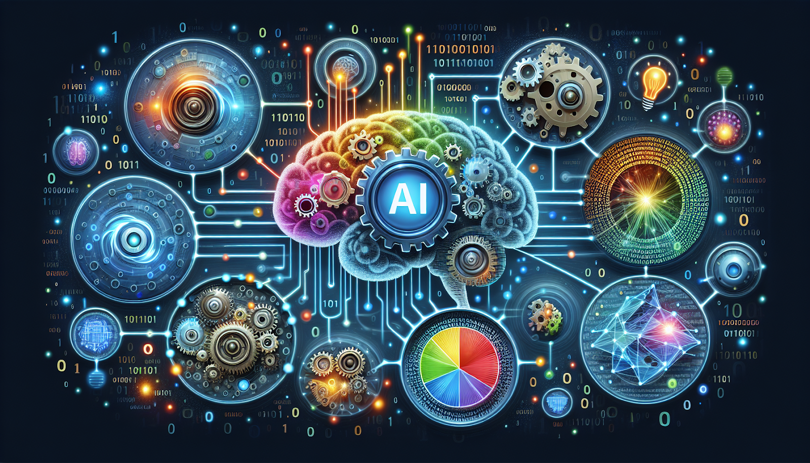 Illustration of artificial intelligence technologies